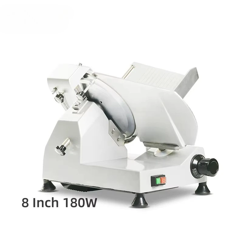 New JINKUN 220ES-8 180W 110/220V High Efficiency 8-Inch Semi-Automatic Meat Slicer Adjustable Thickness Removable Blade