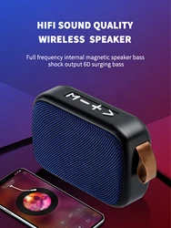 New Wireless Bluetooth Speaker Outdoor Portable Subwoofer Mini Speaker Home Cloth Card Speaker Portable Speaker Suitable For Hik