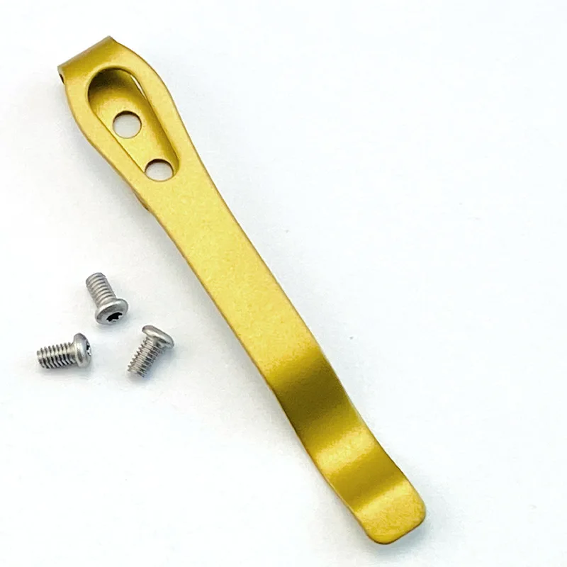 1pcs DIY Making Accessories Pocket Waist Clamp Knives Tool Parts with 3pcs M2.5 Screws Stainless Steel Folding Knife Back Clip