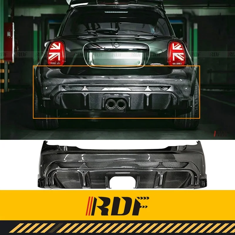 

Suitable for MINI 2022 F56 JCW LCI Modified Carbon fiber Aerodynamic kit YISO Rear Bumper Rear Diffuser Rear Splitter accessorie