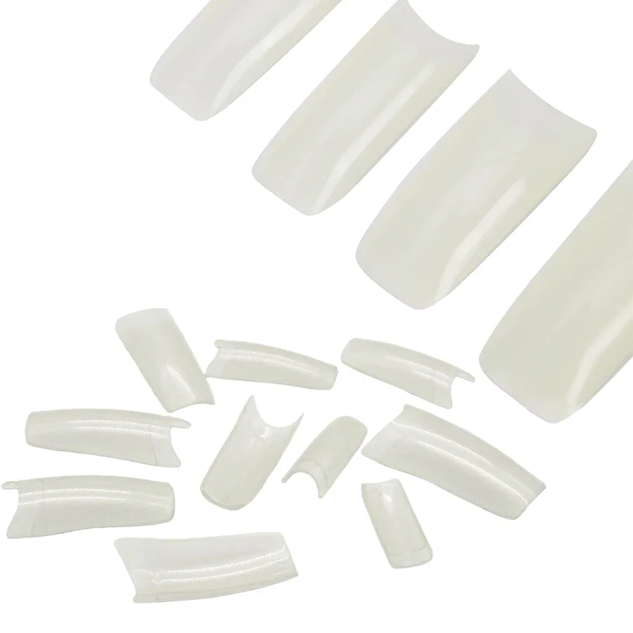 500Pcs Natural French Style False Nails Tips for Acrylic & Gel Nail Art Manicure Decoration Artificial Nails