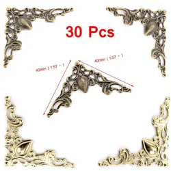Gold Metal Angle Decorative Notebook Cover Photo Frame Protector Corner Bracket Bracket Decor for Menus