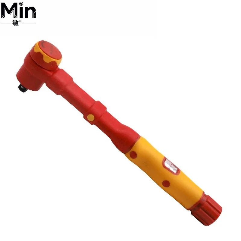 VDE Certified 3/8 Inch CR-V Insulated Torque Wrench 1000V Insulated Electrician Tool for Live Working Maintenance
