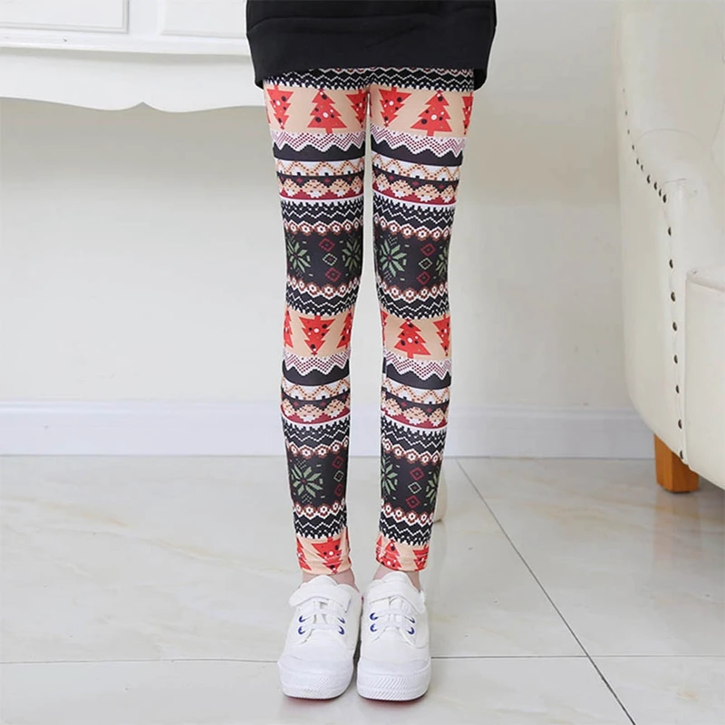 Kids Clothes Girl Legging Spring Autumn Baby Print Flower Pants Summer Children Stretch Slim Trousersfor Girls Boys 2-11 Years