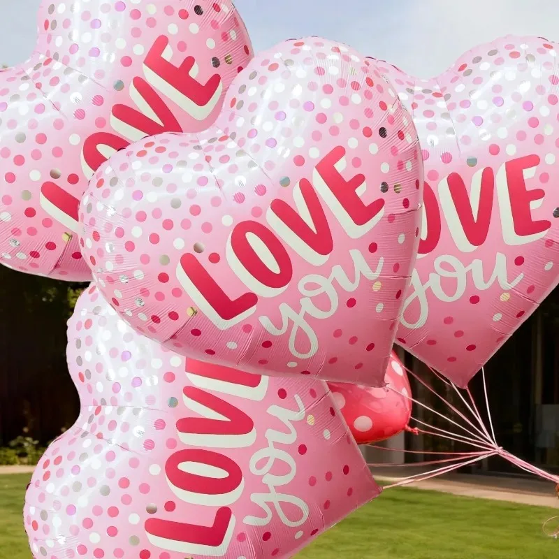

63-дюймовый очень большой воздушный шар в форме сердца, романтическая алюминиевая пленка «Любовь тебе», воздушный шар на день Святого Валентина, свадьбу, вечеринку, сделай сам, украшение для помолвки