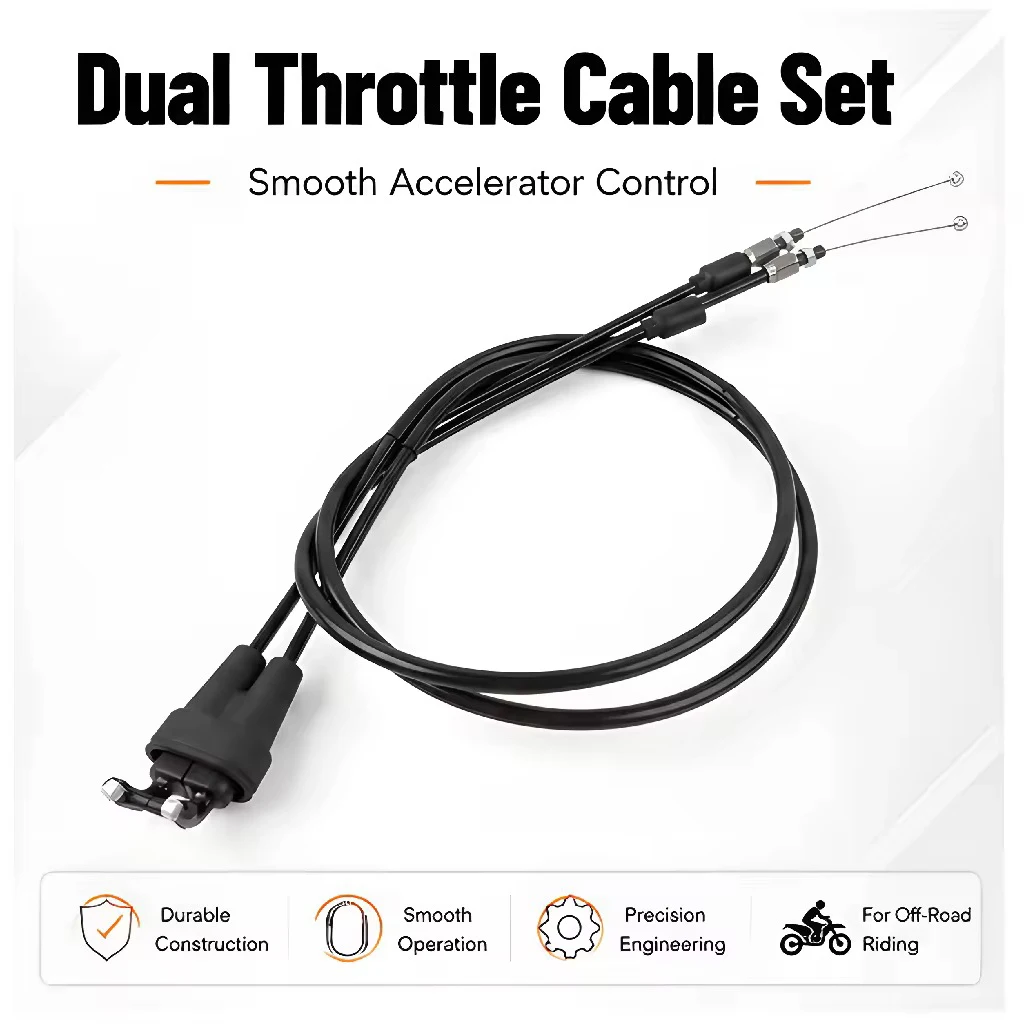 For GASGAS For KTM For HUSOVARNA  Dual Throttle Cable Set Smooth AcceleratorControl  Off-road motorcycle throttle cable