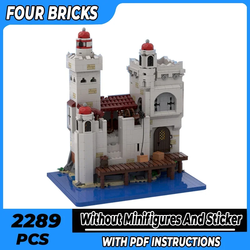 

Medieval Street View Model Moc Building Bricks Imperial Trade Outpost Technology Blocks Gifts Christmas Toys DIY Sets Assembly