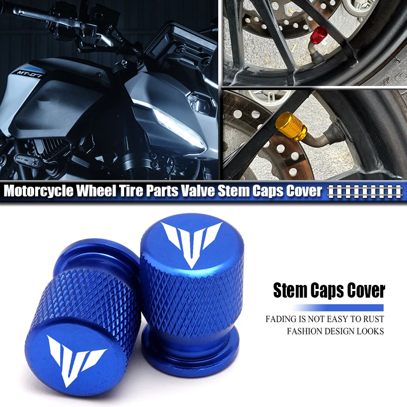 2 Pcs Motorcycle Accessories Fit For MT09 MT07 MT10 MT03 NT125 TRACER 900 700 XSR700 XSR900 Tire Valve Air Port Stem Cover Caps
