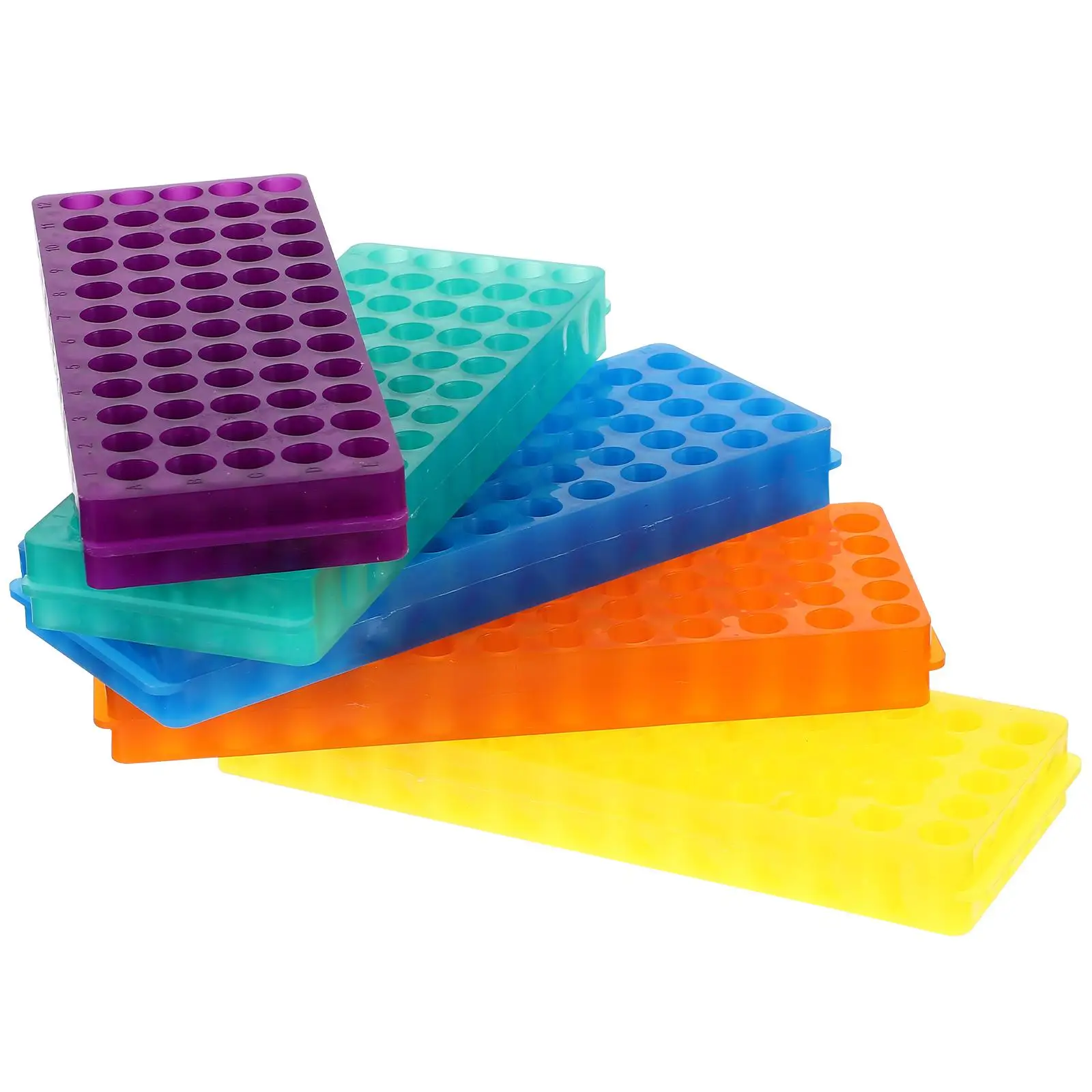 5 PCS Tube Racks Thickened Tube Holders Laboratory Scientific Experiment Accessory 0.5ml/1.5ml