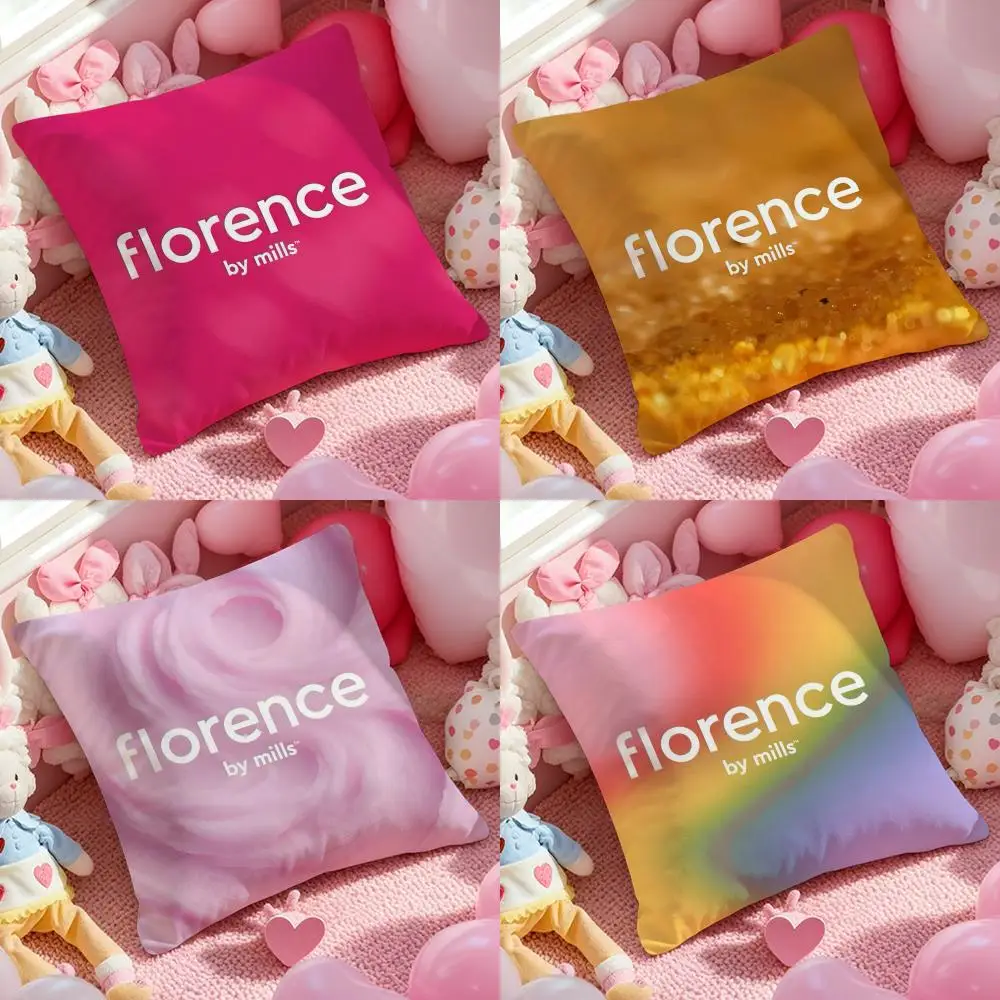 Funda de cojín con estampado de moda F-Florence by Mills, funda de almohada con diseño impreso para sala de estar, sofá y decoración de dormitorio