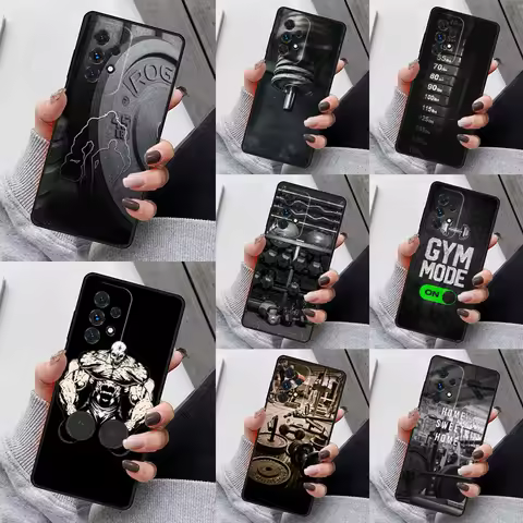 Fitness Equipment Phone Case For Samsung Galaxy S23 S21 S20 FE S24 S22 Ultra Note20 S10 S9 S8 Plus A40 A52 A12 A13 A53