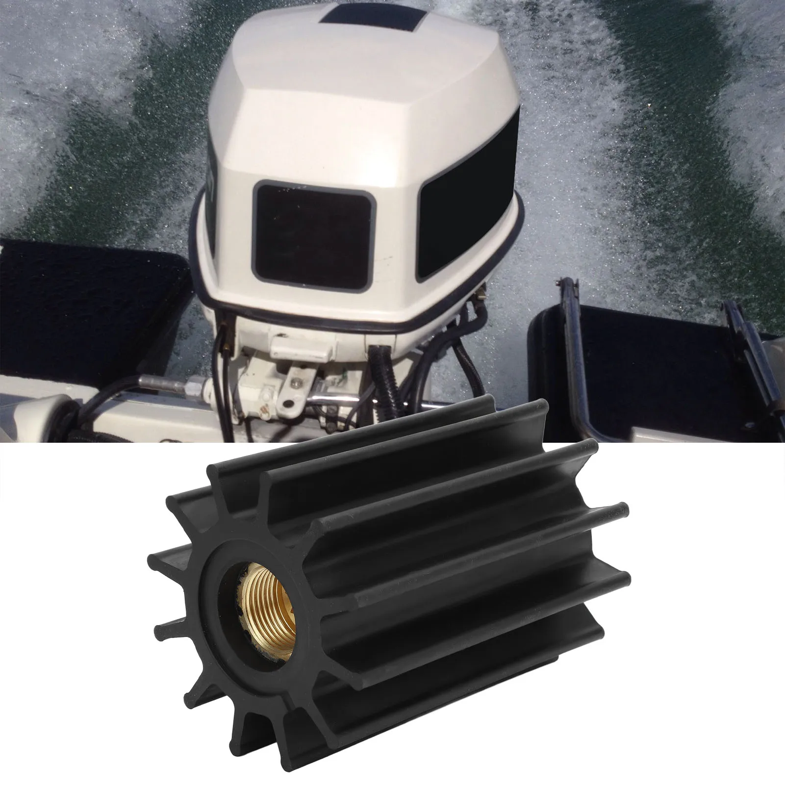 

12-лопастная крыльчатка водяного насоса 08‐30‐1201 Impelle подвесного двигателя