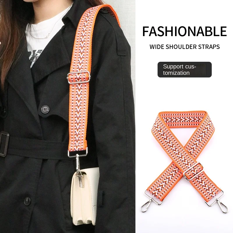 Handbag Adjustable Bag Strap Part Accessories for Shoulder Bags Replacement Purse Nylon Wide Belt Chain Strap