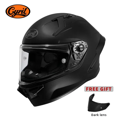 Imagen 2 del producto Casco de motocicleta de cara completa con ventilación Superior, cascos aprobados por DOT, diseño Original CYRIL FF352 AERO, capacetes para moto