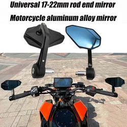 Motorcycle 17-22mm Handlebar End Mirror Aluminum Alloy Mirros Universal For BMW S1000XR K1200R CFMOTO 150 NK 250SR 250NK 450SR