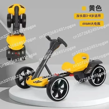 Installation freies Kinder kart elektrisches Allrad faltbar kann 2-6 tragbares Kinderwagen Kinderspiel zeugauto Platz bieten