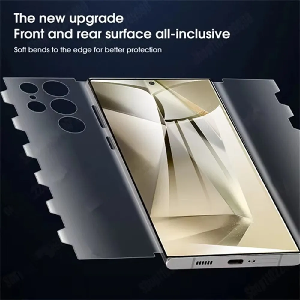 6In1 Butterfly Hydrogel Film For Samsung Galaxy S24 S25 S23 S22 S21 S20 FE S10 Plus Note 20 Ultra Camera Screen Protector Film