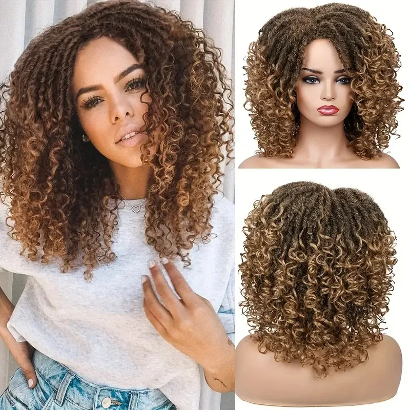 short style synthetic fiber wig dirty braid head cover wigs 's best-selling synthetic fiber dirty