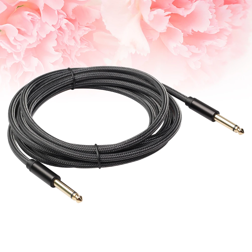 

Audio Cable 6.35mm Same Ends Premium Material Durability Electric Guitar Bass Signal Wire Noise Shielded Stage Audio