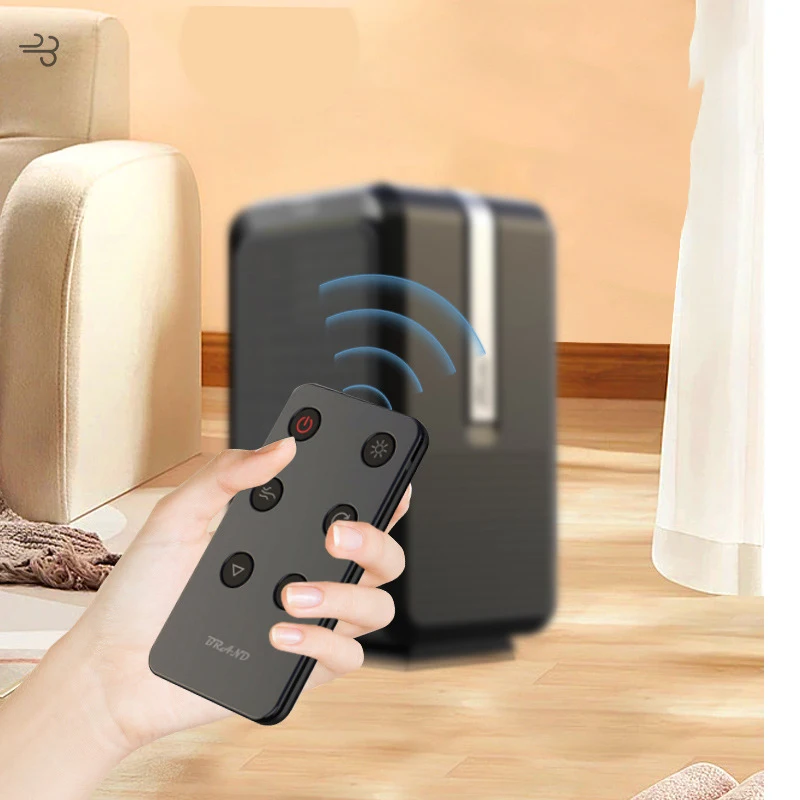 Mini Portabel 1000W Pemanas Cepat Pemanas Elektrik dengan Remote Overheat Tip-over Perlindungan Waktu Pemanasan dan Pendinginan 2 IN1