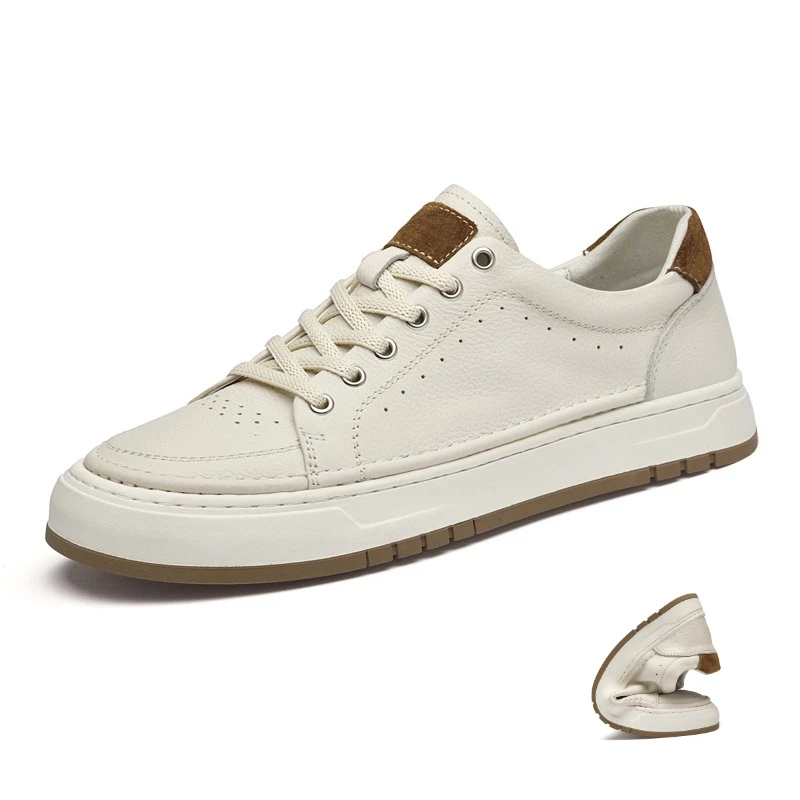 

Fashion Highquality Retro Cowhide Men's Shoes Casual Sports Shoes Outdoor Running Genuine Leather Brownblack Sneakers Hiking