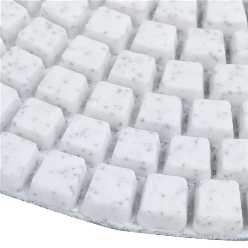Leading-6 Pcs 5 Inch 125Mm Wet Diamond Polishing Pads Marble Granite Grits 50