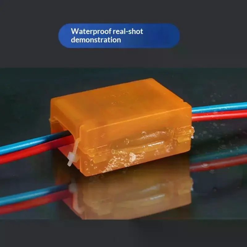 1 Set Waterproof CNP106 IPX8 Mini Gel Wire Connector Junction Box Outdoor Easy Universal Wiring Rainproof Terminal Blocks