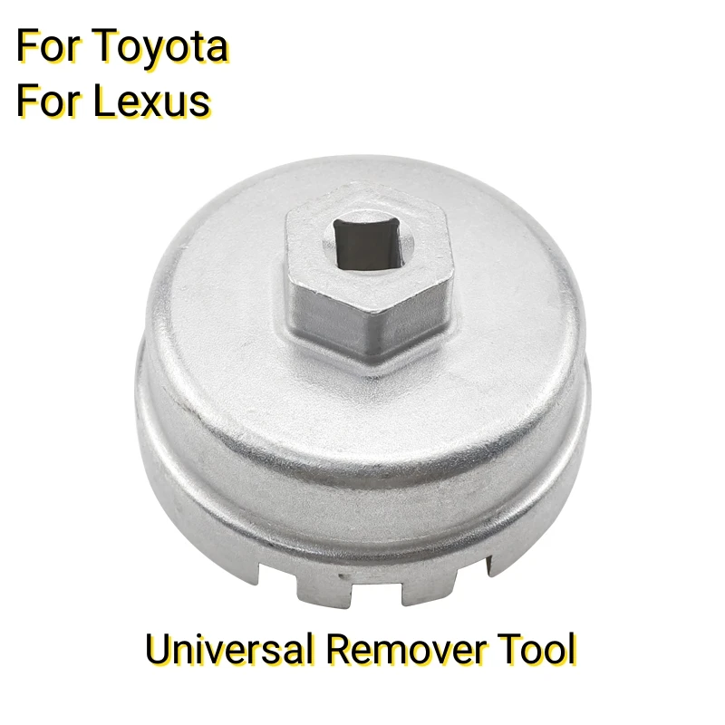 Car Auto Oil Filter Universal Wrench Socket Remover Tool  14 Flutes For Toyota For Lexus 3/8 drive (10mm)