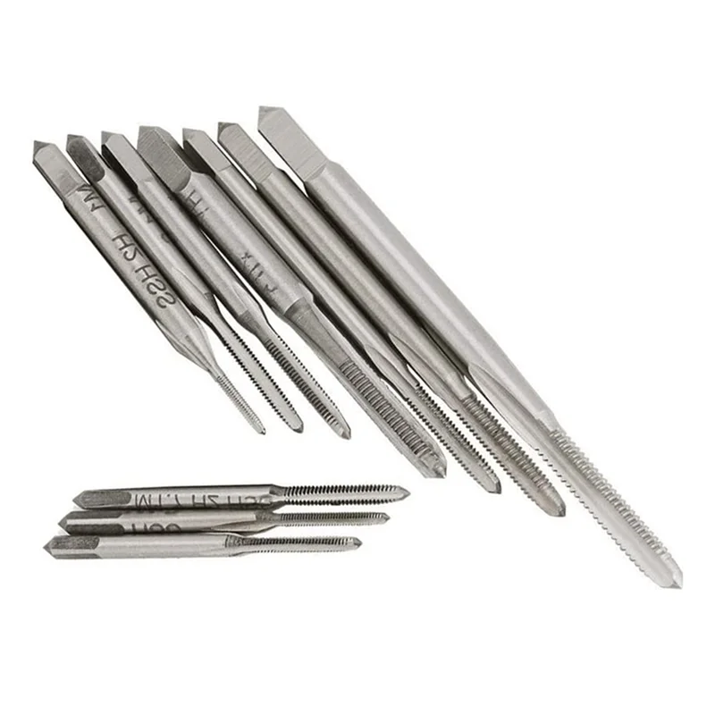 

A93E-20Pcs Micro-Taps Bit Small Hand Screw Thread Taps M1-M3.5 HSS Mini Metric Plug Tap Screw Tap Drill Tapping Tool