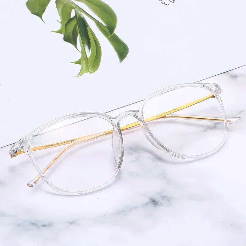 50-20-132 Men Women Models Titanium Glasses Transparent Frame Ultra-Light TR90 Frame Myopia Hyperopia Progressive Multifocal