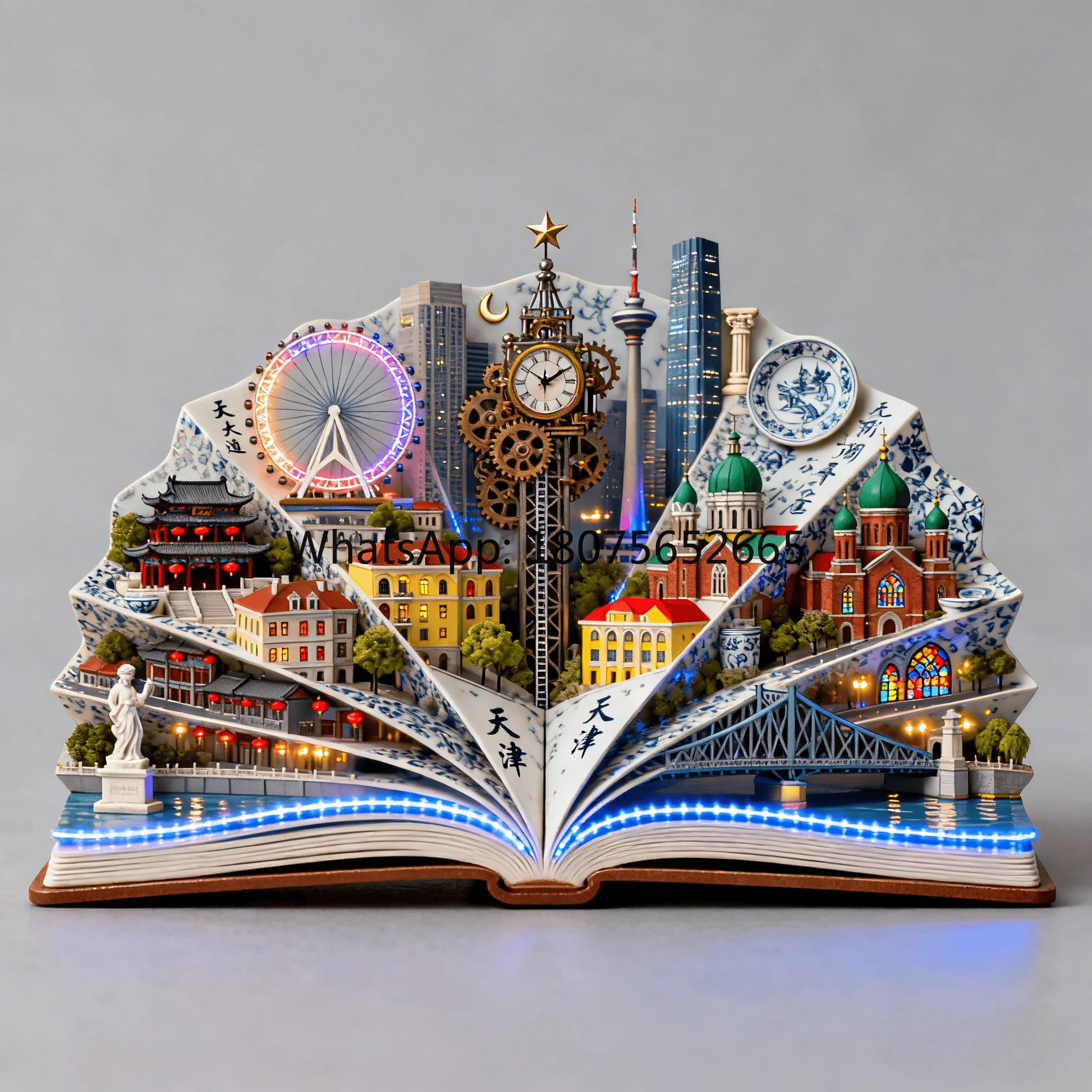 Refrigerator magnet magnetic attraction city tourist attractions cultural and creative souvenirs