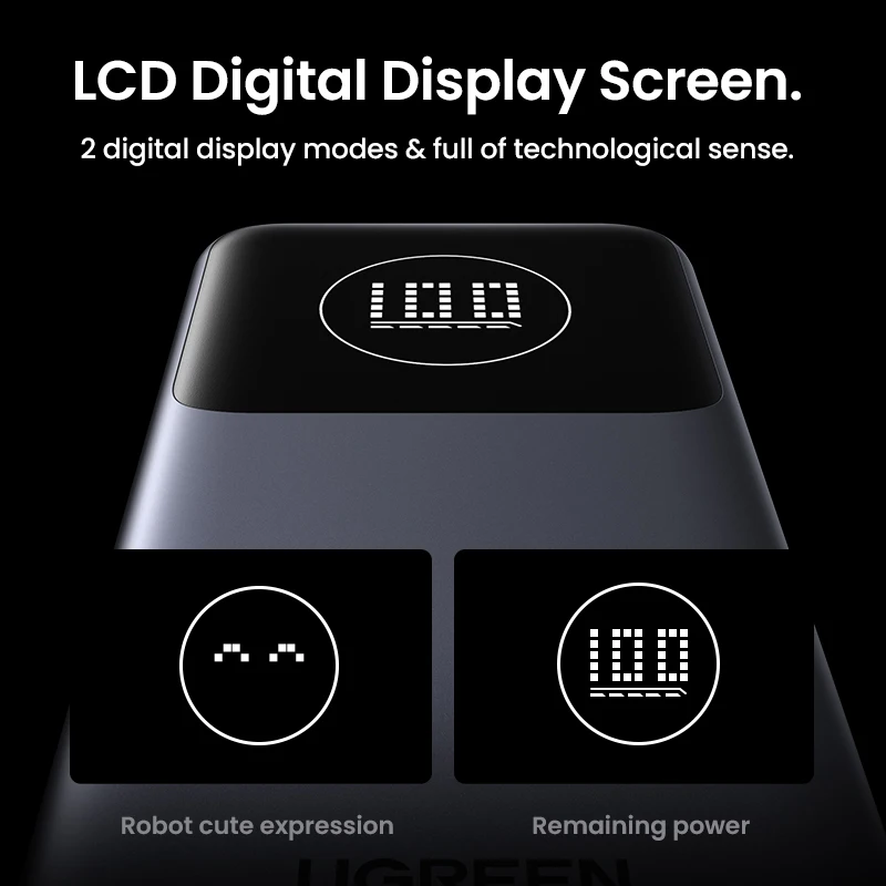 UGREEN Nexode 130W Power Bank 20000mAh with Built-In USB-C Cable