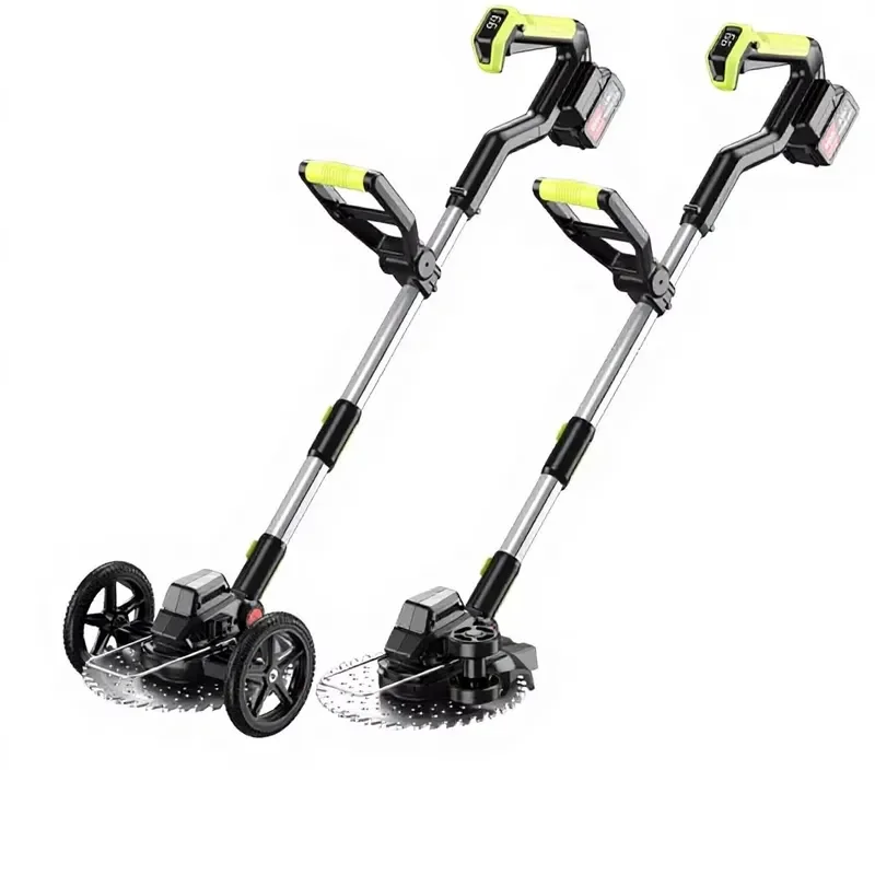 Cordless Lithium Battery Grass Trimmer Portable Handheld Lawn Mower Multi Function Garden Pruning Shears Adjustable Cutting