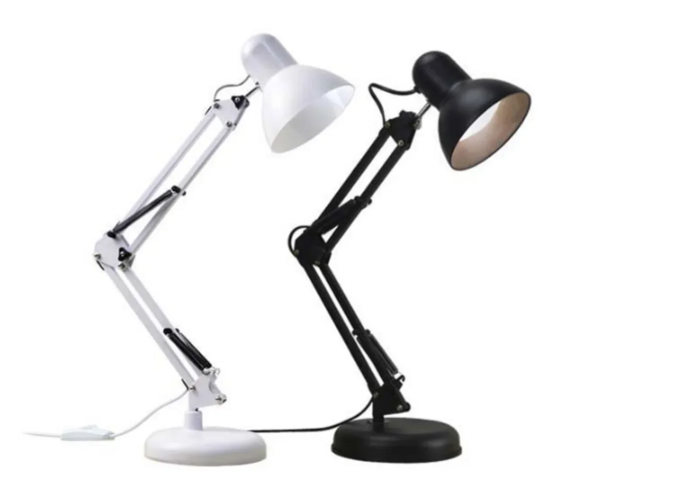 LED Lamp Vintage Portable Lamps with Clamp Book Reading Folding Writing Study Light Fixture for Nail Manicure Table