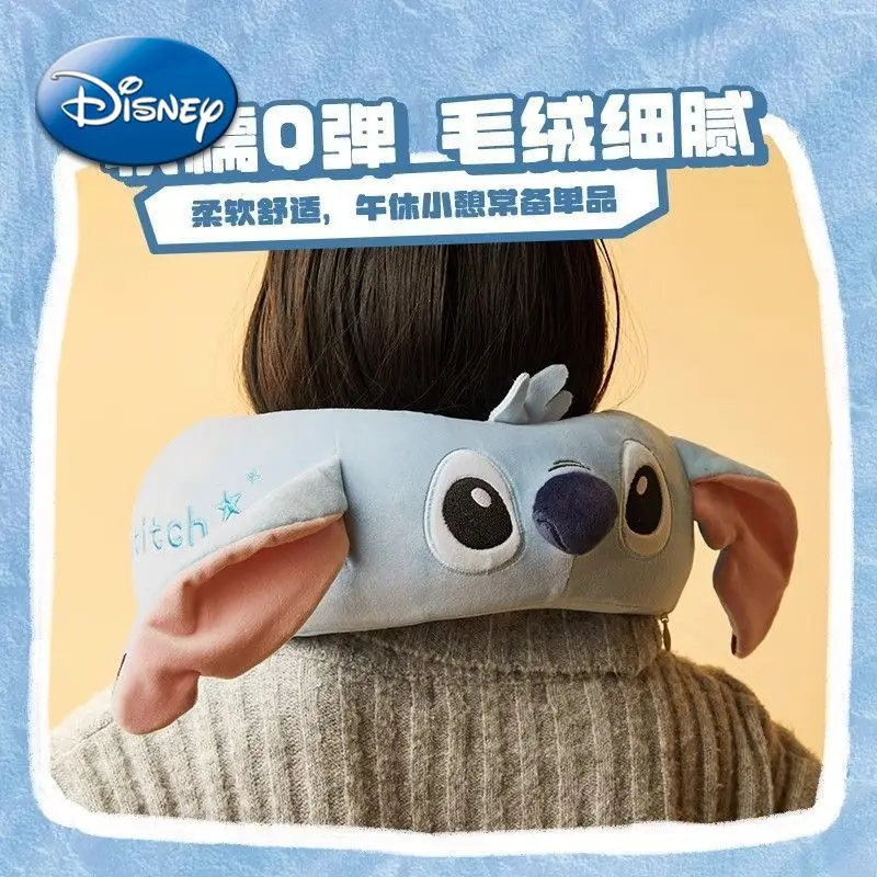

Disney Stitch U-shaped Pillow Kawaii Cartoon Anime Figures Memory Foam Neck Protection Pillow Portable Travel Noon Break Sleep