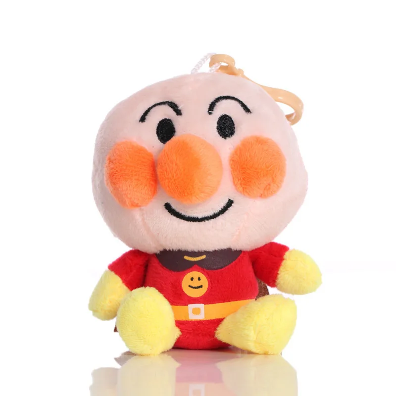 2024 New 10cm Kawaii Japanese Anpanman Blue and Orange Elf Cartoon Stuffed Plush Doll Toy Pendant Children's Birthday Gift