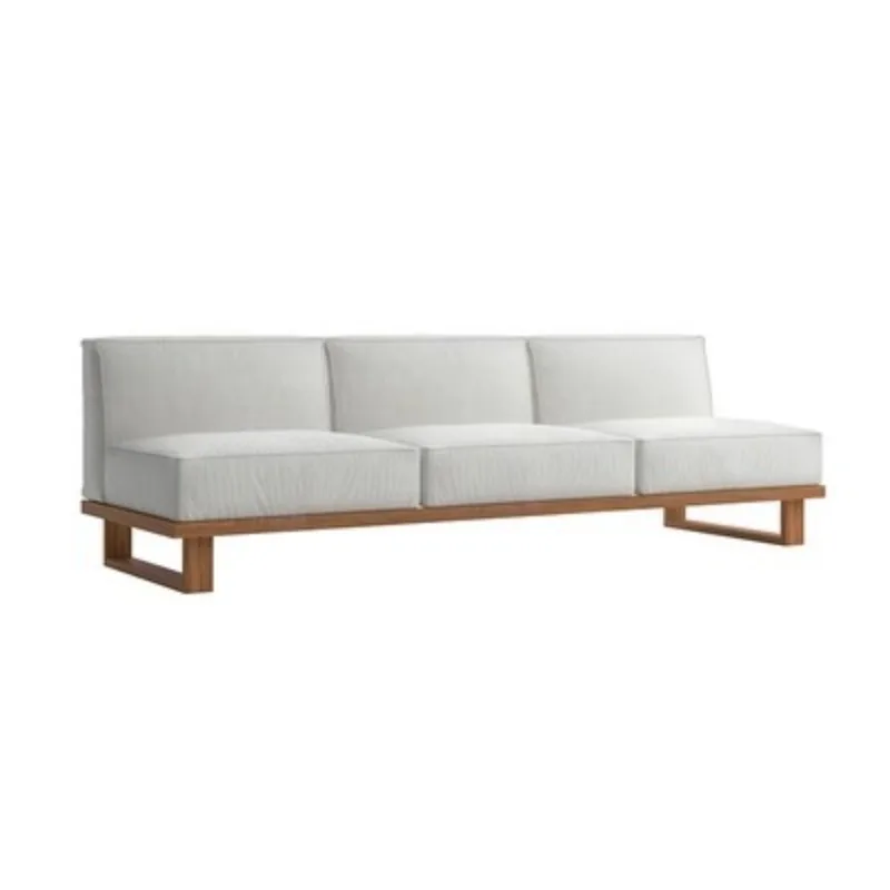 

Outdoor teak sofa hotel B & B waterproof and sunscreen furniture combination villa courtyard open-air balcony leisure table and