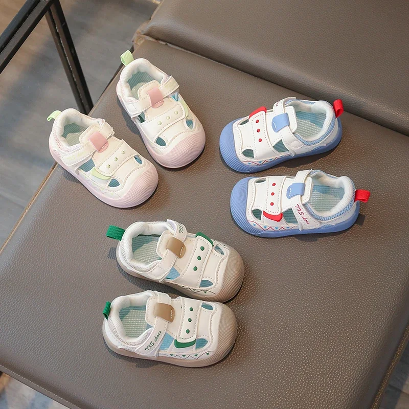 

2025 Spring New Children Caual Shoes for Girls Boys Fashion Korean Style Soft Bottom Anti-slippery Versatile Baby Walk Cool Shoe