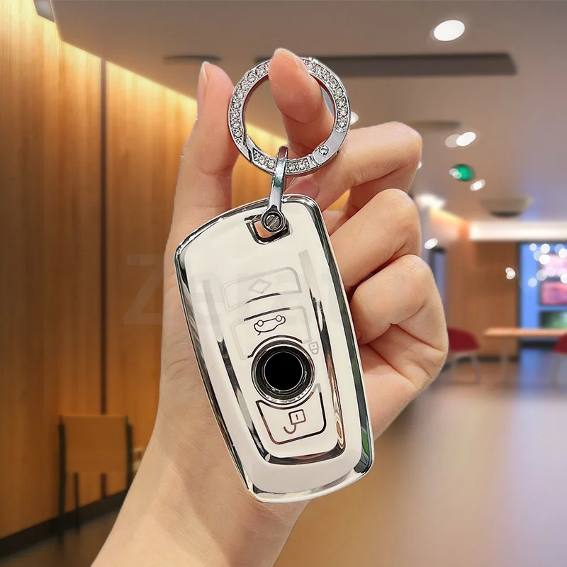 TPU Car Remote Key Case Cover Fob Keychain For BMW G30 F11 X3 F25 X4 I3 M3 M4 F20 F30 G20 f31 F34 F10 1 3 5 Series Accessories