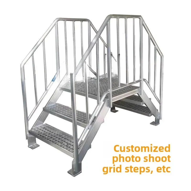 Aluminum alloy welded cross-line ladder Industrial climbing ladder Mobile cross-line ladder Disassembly and assembly