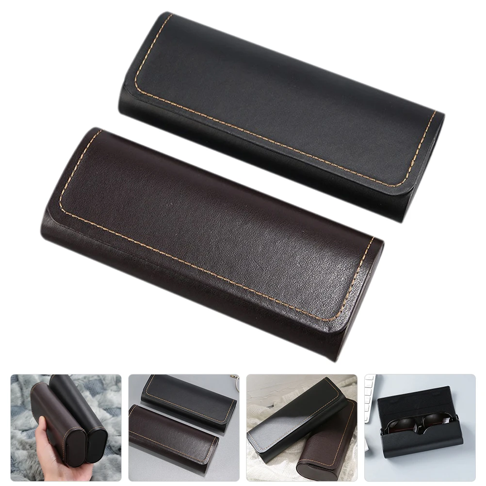 

2pcs Glasses Case Eyeglasses Holder Anti-Scratch Sunglasses Box For Watches Jewelry Outdoor Use