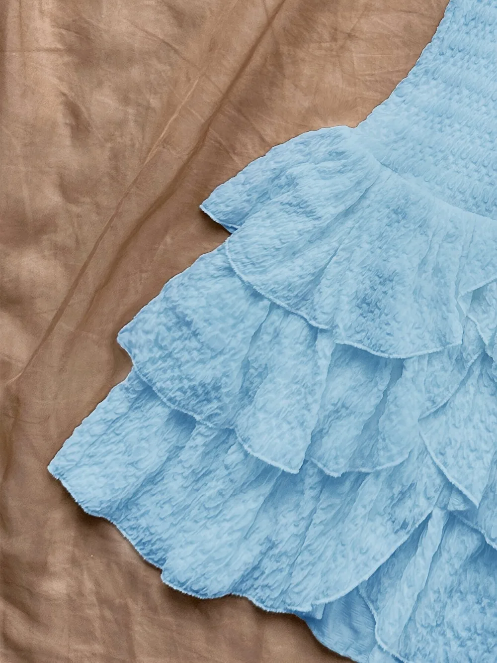 Süßes Minikleid für Damen, Neckholder, Gingham-Schleife, Knopfleiste vorne, Spitze, Rüschensaum, schmale Passform, einfarbig, Schleife, Lolita, Picknick, Sommer-Outfit – Detail 3
