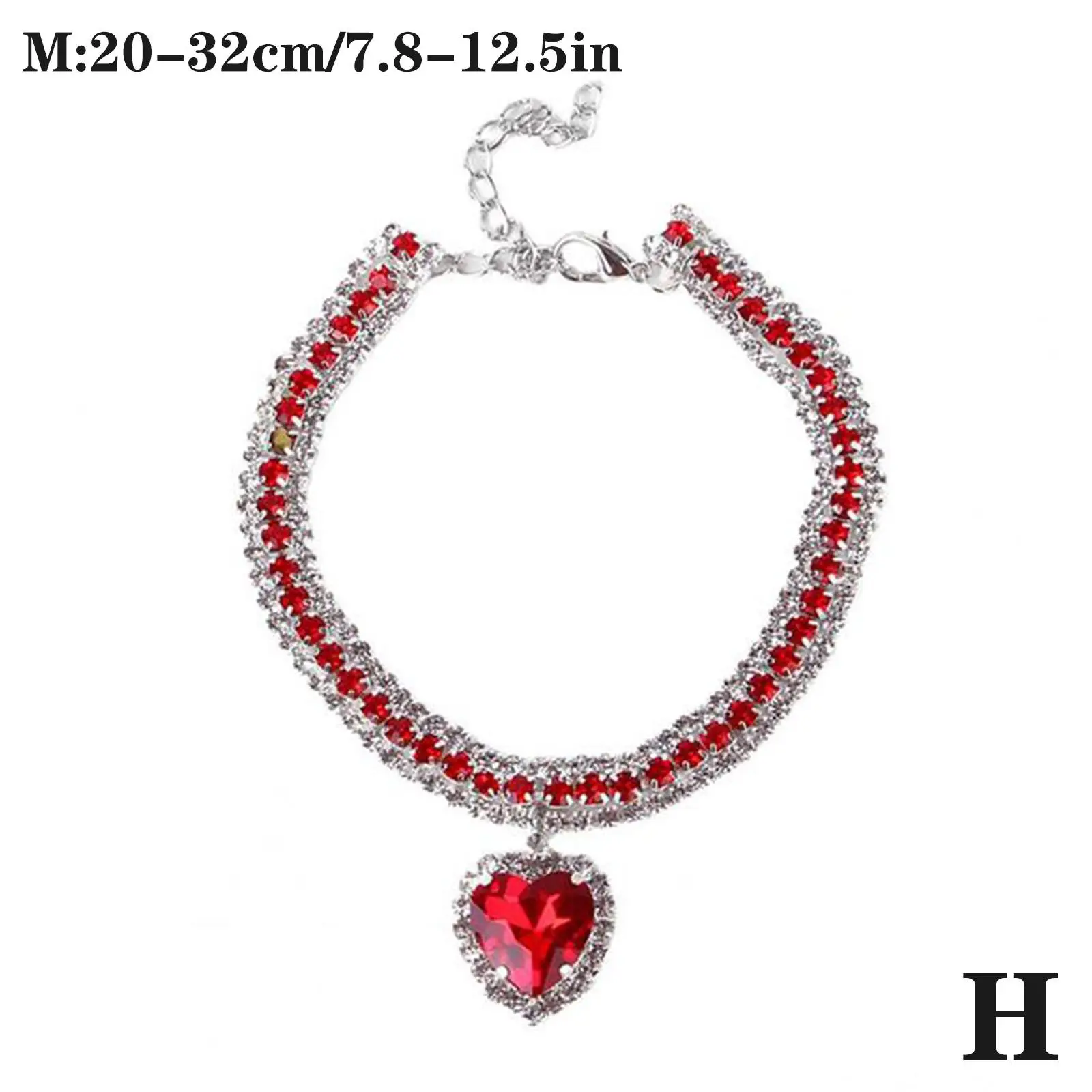 Luxus Kristall Katze Kragen Liebe Anhänger Halskette Haustier Kragen Einstellbare Kleine Hund Katze Hals Ring Strass Kragen Haustier Zubehör – Detail 25