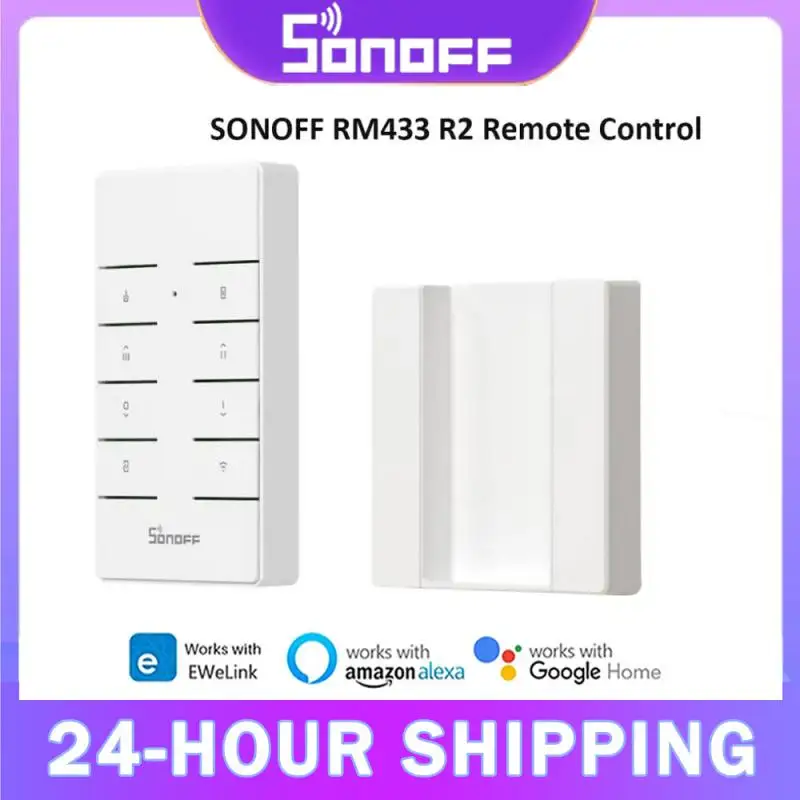 SONOFF RM433 R2 433MHz RF Remote Controller 8 Button Remote Control Paired With SONOFF TX Wall Switch RF Devices IFan04 D1 RFR2