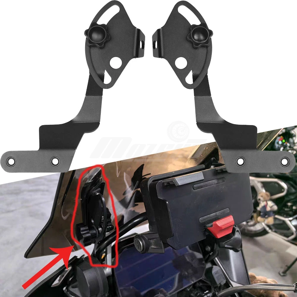 

For BMW R1200GS R1250GS R1200 R 1250 GS GSA Adventure 2013-2023 2022 Motorcycle Windshield Windscreen Stabilizer Bracket Holders