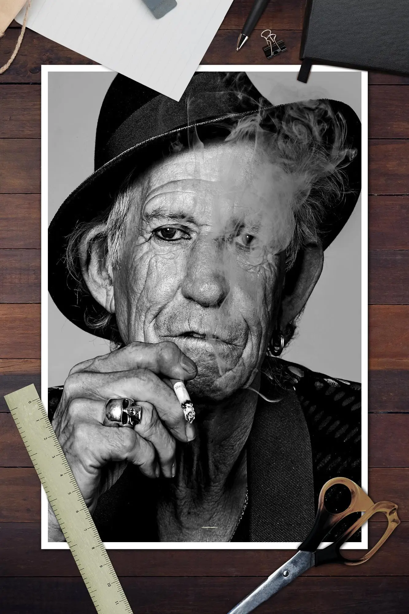 keith richards  Poster Decorative Painting Canvas Poster Gift Wall Art Living Room Posters Bedroom Painting