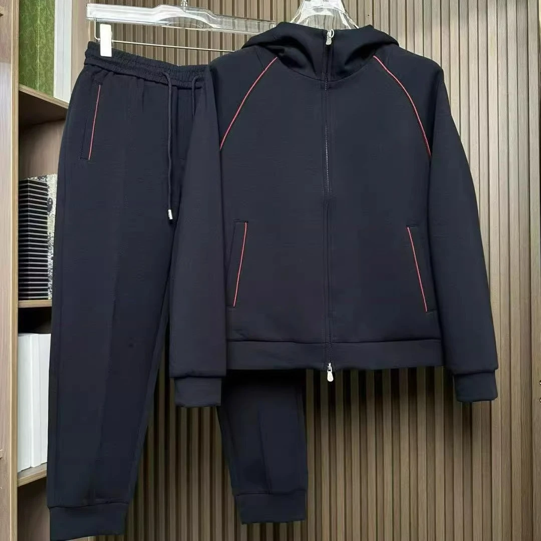 

BC итальянская мужская одежда, осенне-зимний новый мужской стиль старых денег, модный повседневный спортивный костюм, свитер с капюшоном, комплект из двух предметов