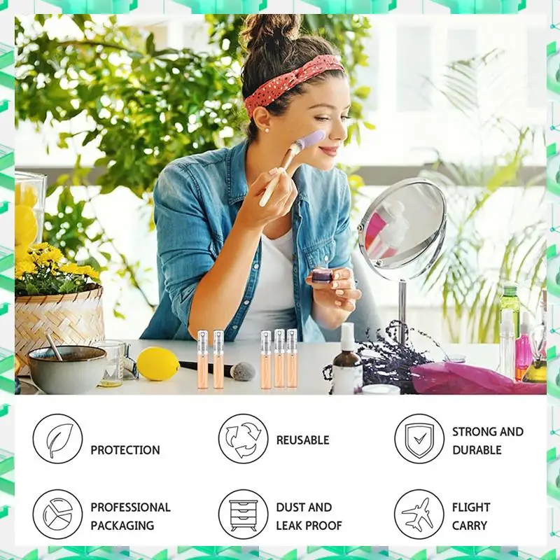 

FIZP 100 шт. 5 мл распылитель маленькая косметическая упаковка распылитель флаконы для духов распылительный спрей контейнер для жидкости для путешествий