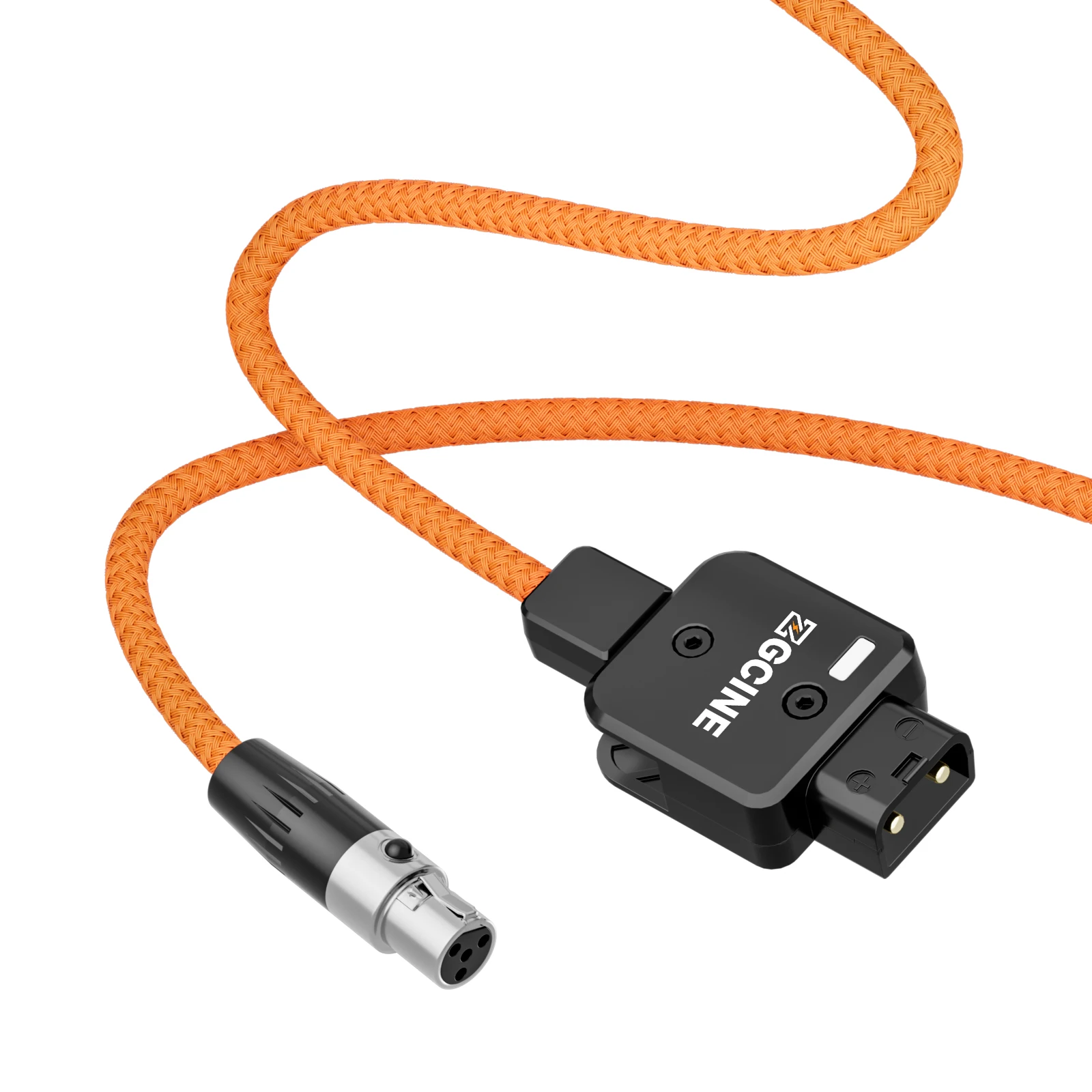 ZGCINE 60cm DT-MX D-Tap to 4Pin mini XLR Power Cable 180° Rotatable Adapter Power Cable for TVLogic Monitors