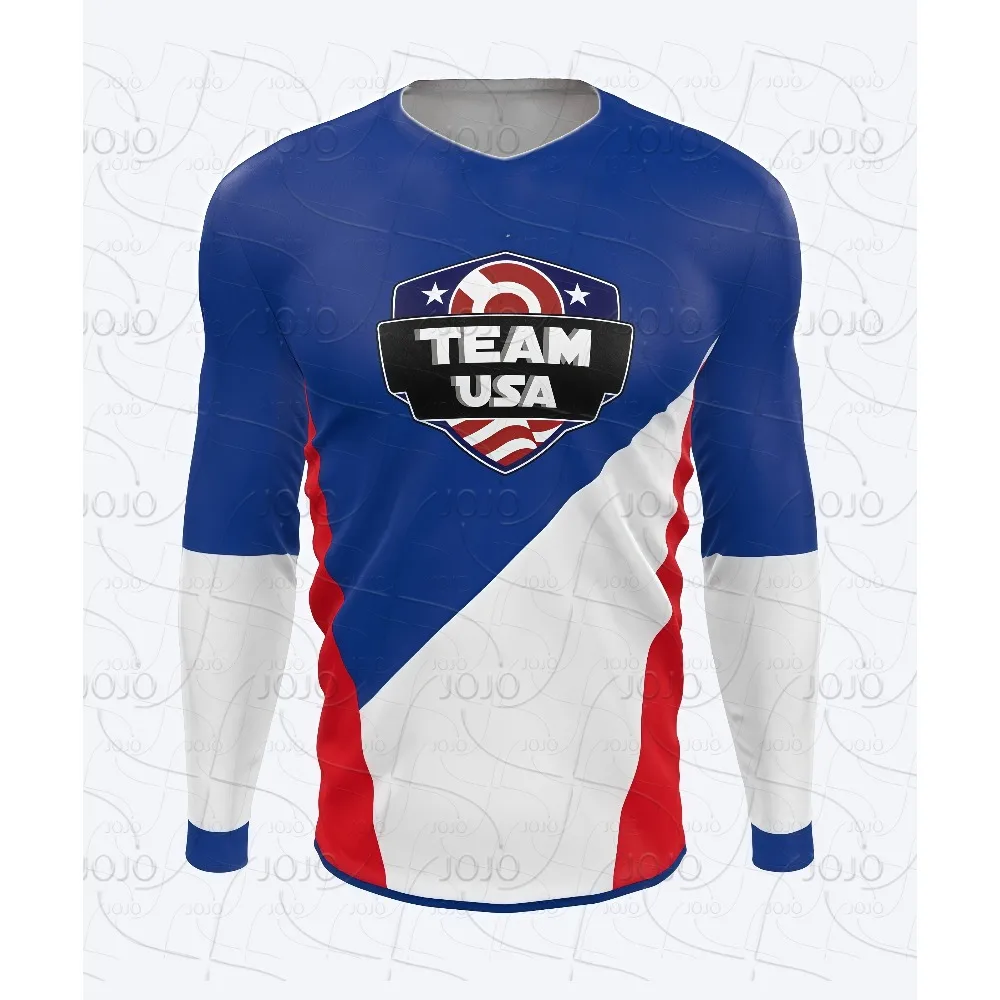 Camiseta America USA MTB para hombre y mujer, camisetas deportivas para correr, motocicleta, bicicleta de montaña, ciclismo todoterreno, Down Hill BMX, camisetas de secado rápido